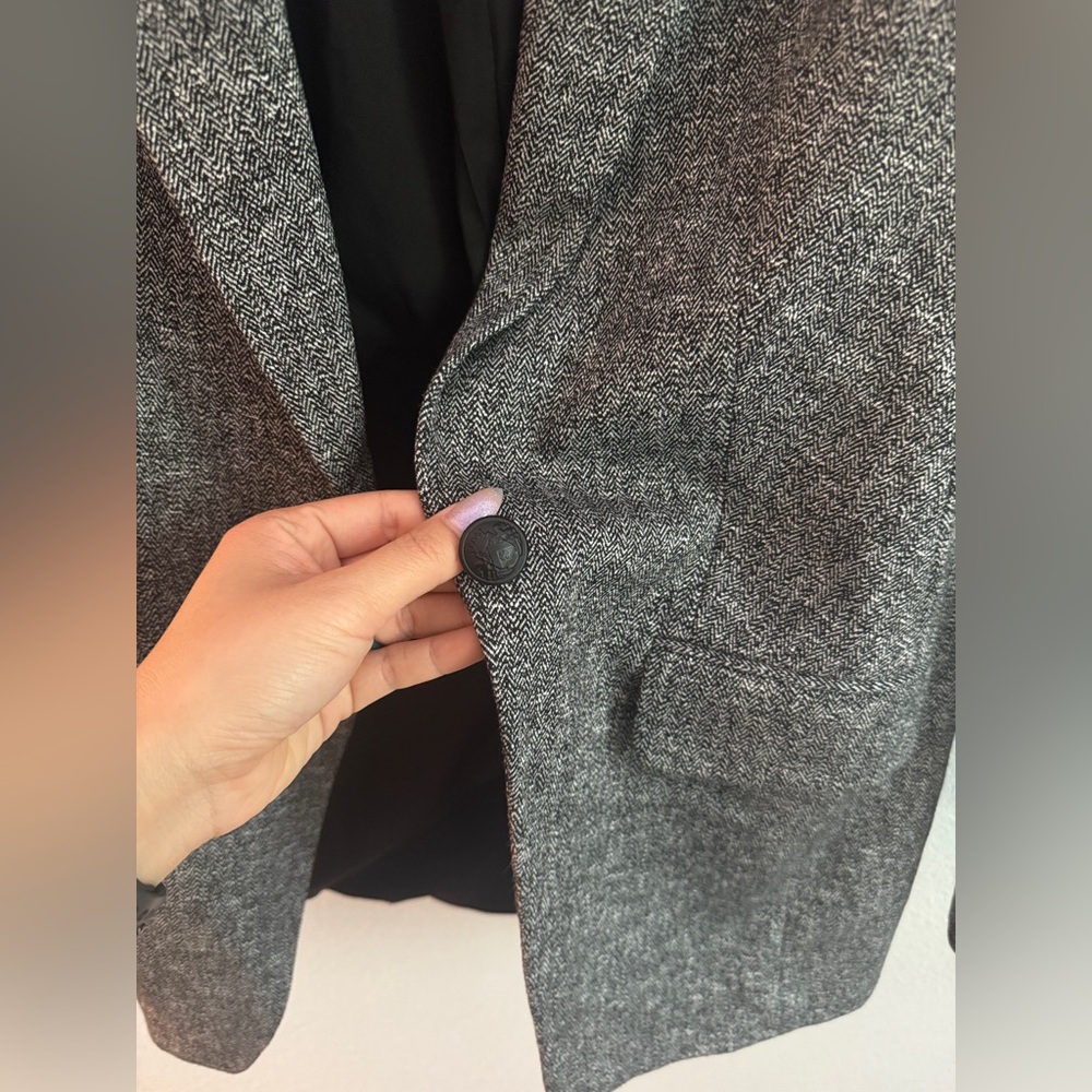 Express Herringbone Blazer Jacket - image 4